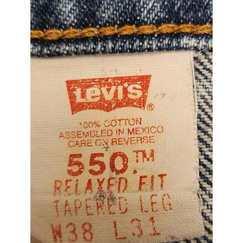 Levis 550 Jeans Men's 38x31 Orange Tab‎ Relaxed Fit 1994 Vintage 90s